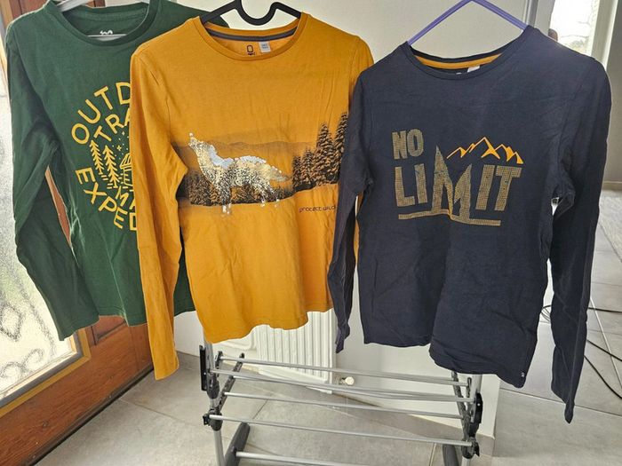 2 tee shirt manche longue  garçon 12 ans - photo numéro 13