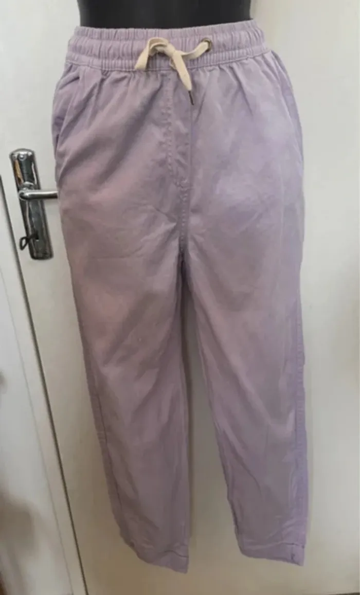 Pantalon chino mauve bershka femme - photo numéro 3