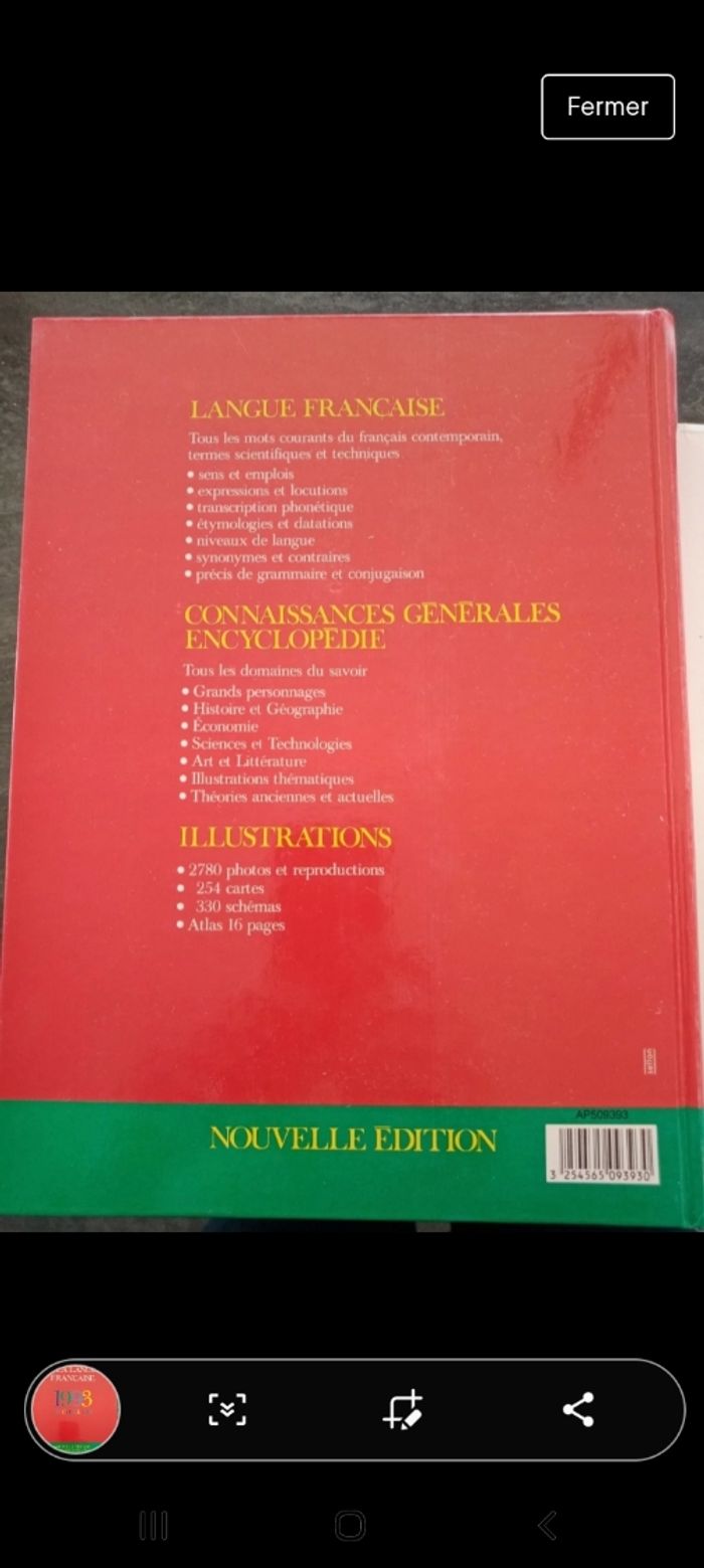 Dictionnaire encyclopédique de la langue française 1993 - photo numéro 2