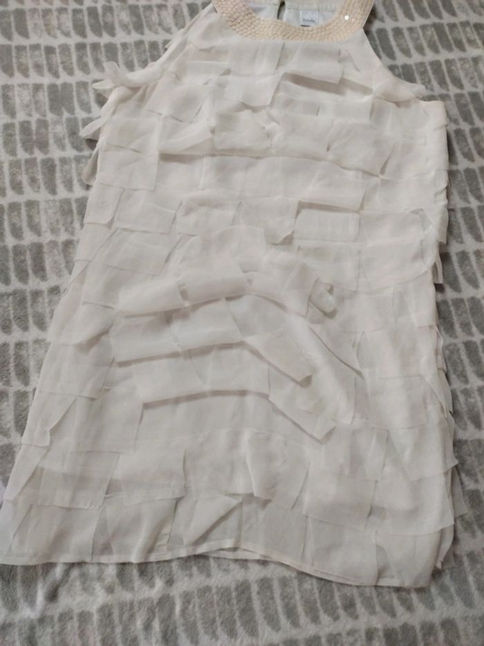 Robe chic couleur crème camaïeu taille 38 - photo numéro 2