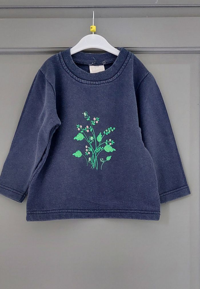 Pull bleu marine pour fille - 3 ans - photo numéro 2