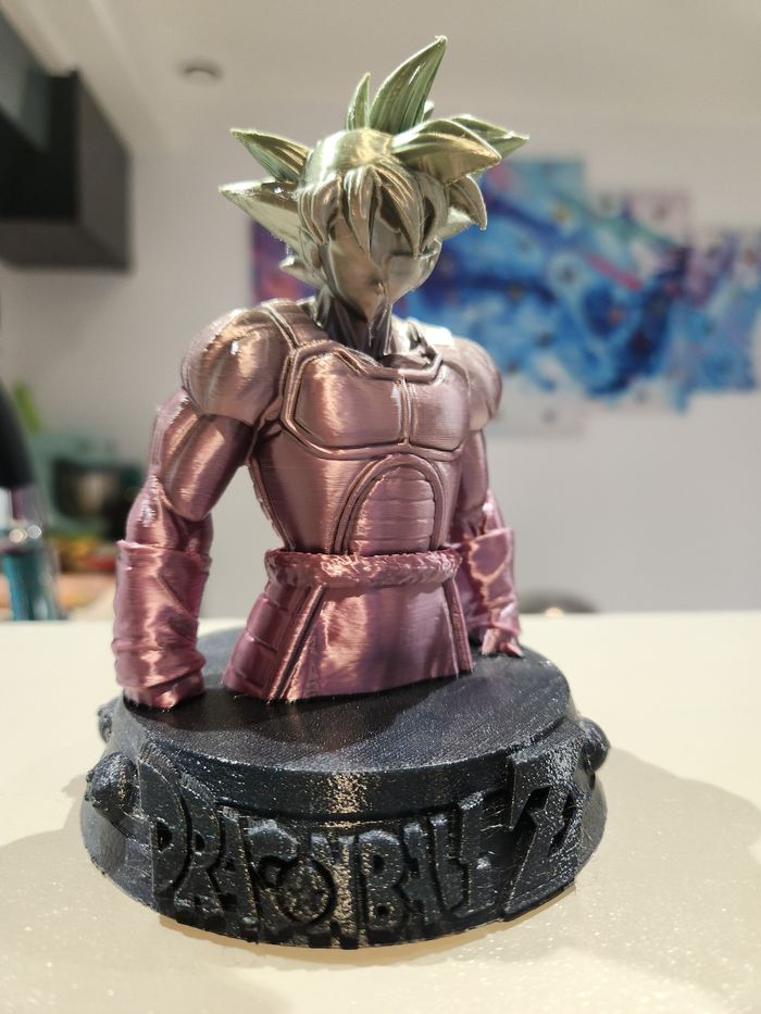 🔥 Figurine Dragon Ball Z – Bardock – Buste collector – Impression 3D