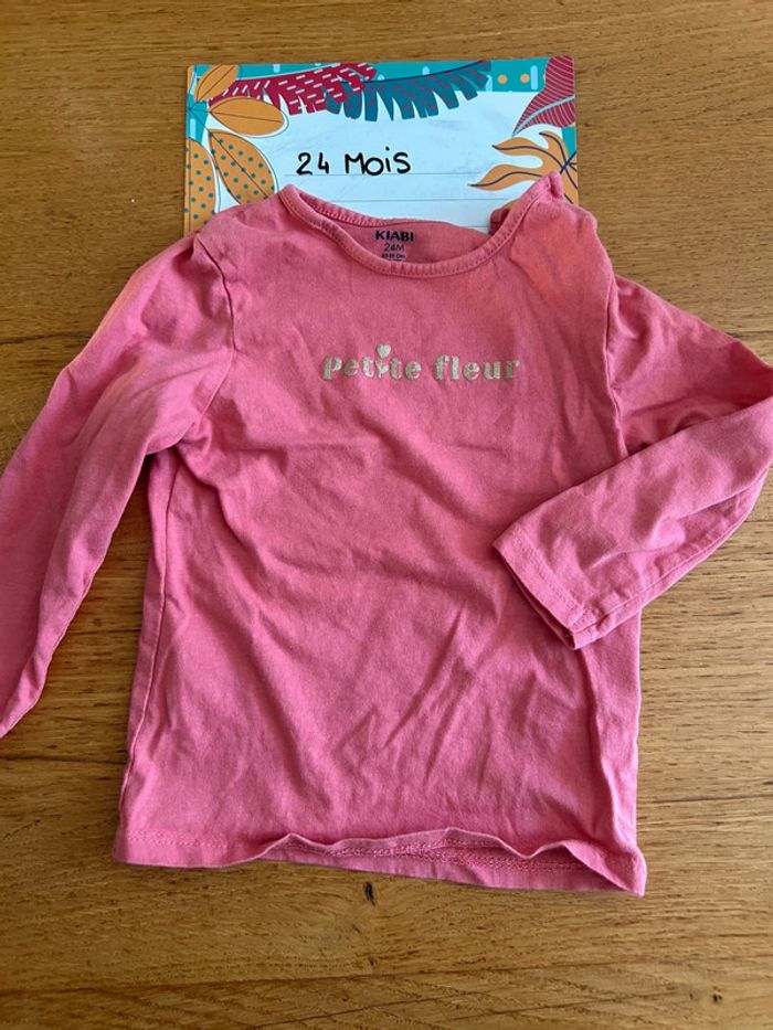 Lot de tee-shirts ML fille - 17 pièces - 24 mois - photo numéro 14