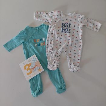 Lot de 2 pyjamas 3mois