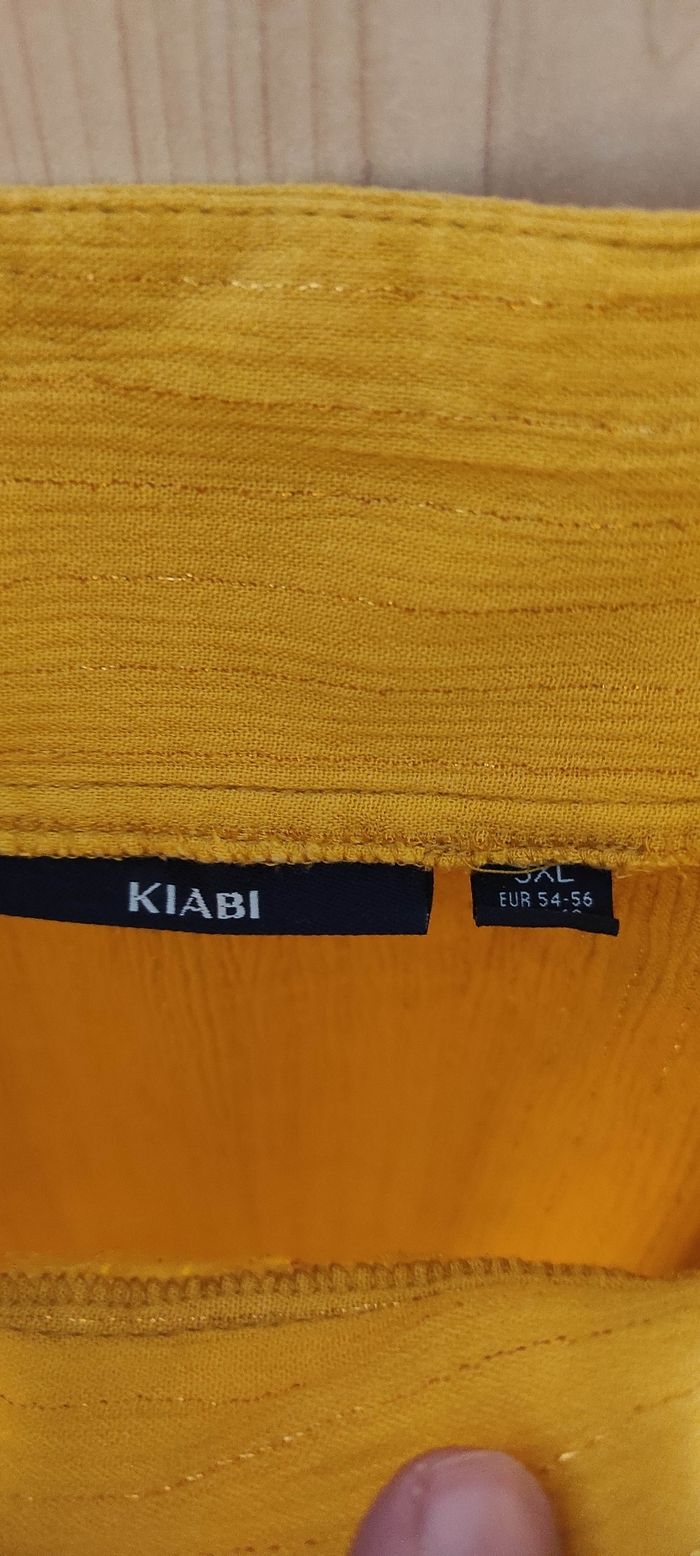T-shirt manches courtes moutarde fil doré Kiabi3XL - photo numéro 4