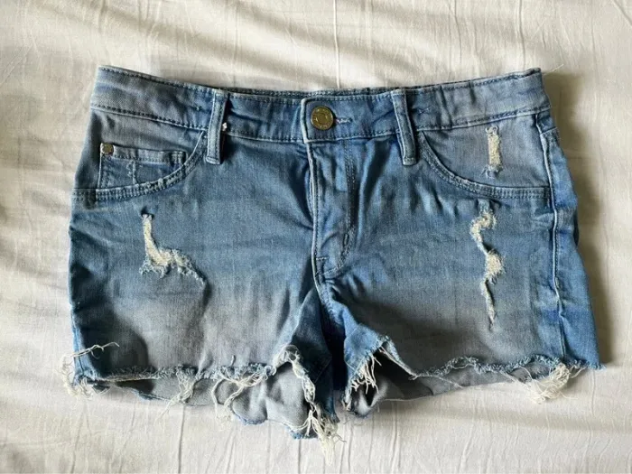 Short en jeans