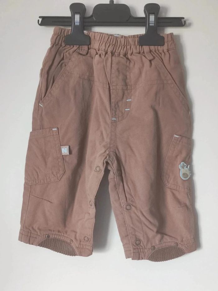 Ensemble veste zippé pantalon marron / Tout simplement - 6 mois - photo numéro 5