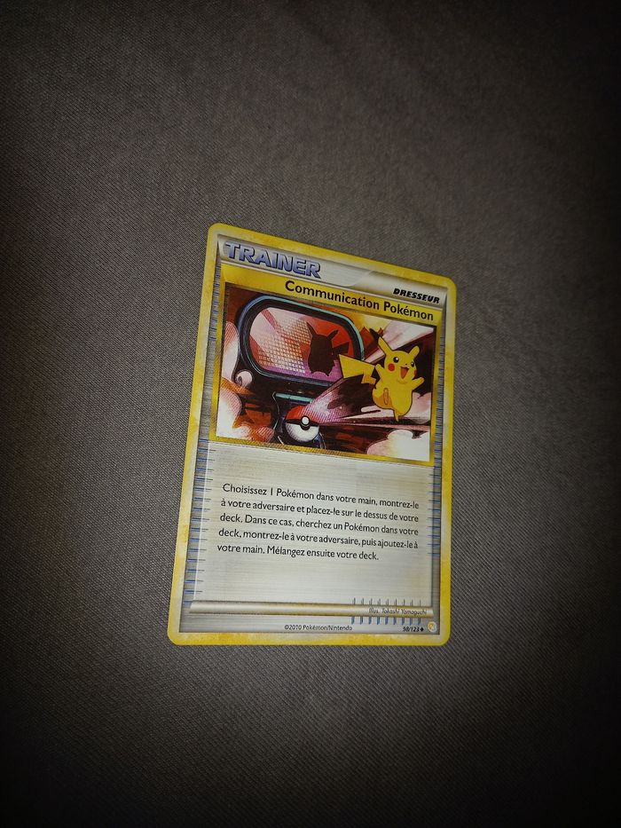 Carte pokémon trainer communication pokémon - photo numéro 2