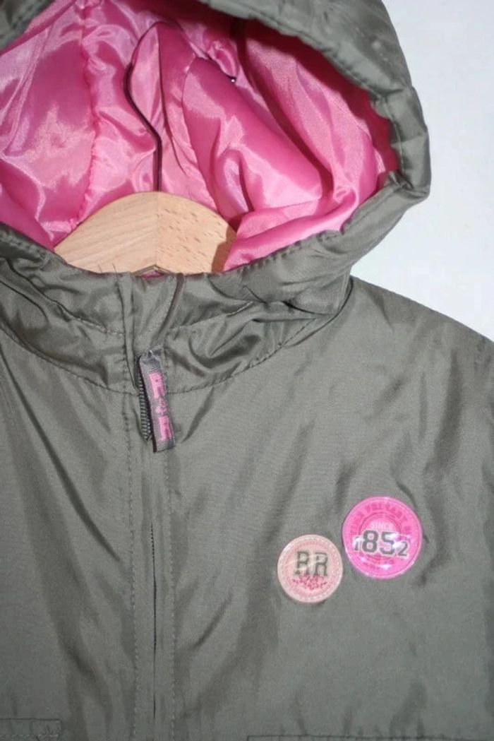 Blouson kaki intérieur rose 3 ans - photo numéro 3