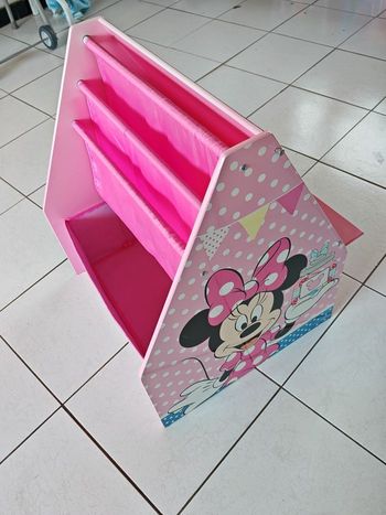 Bibliothèque / ardoise fille rose Disney Minnie 