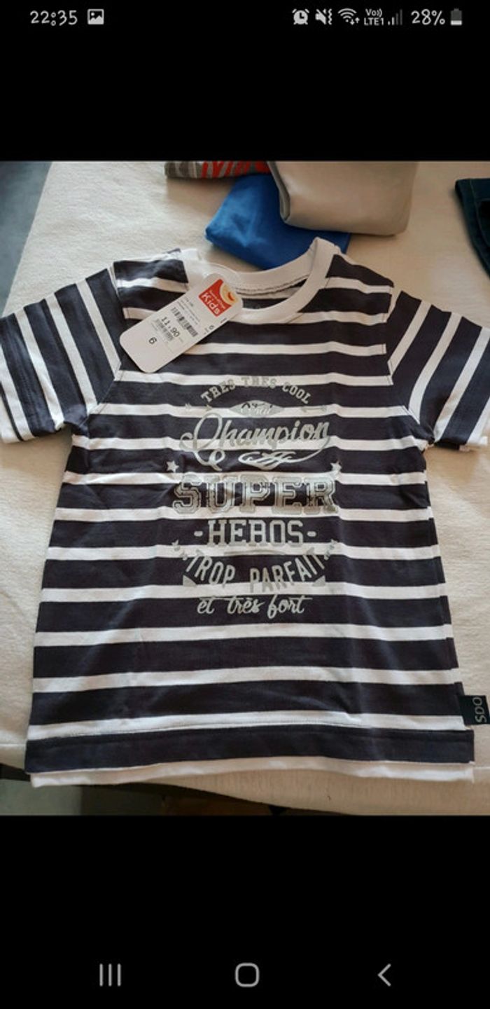 Tee-shirt super héros garçon neuf étiqueté