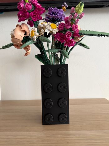 Vase briques idéal fleurs lego 3D