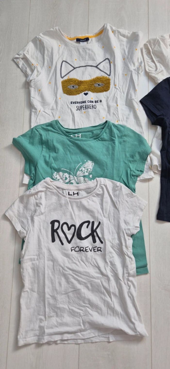 Lot de 7 t-shirts été fille 10 ans - photo numéro 9