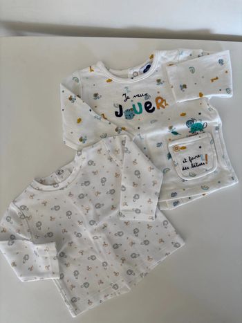 Lot de 2 tee shirt manches longues 3M