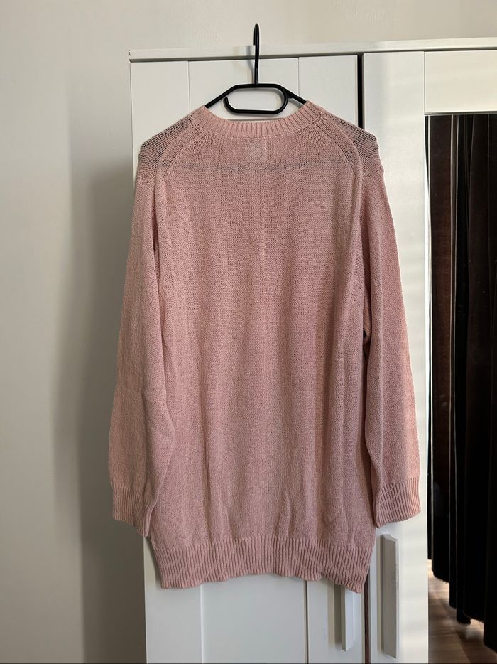 Pull à crochet rose pâle Homme Zara Tailles L-XL - photo numéro 7
