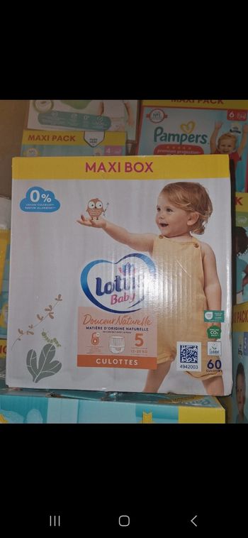 Maxi box 60 couches culottes lotus