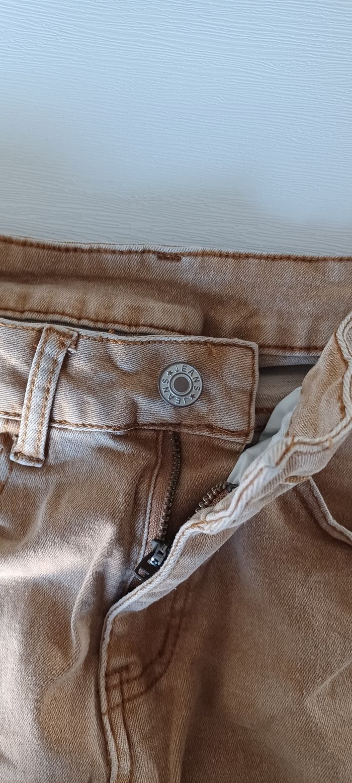 Pantalon femme jeans élastique taille s - photo numéro 4