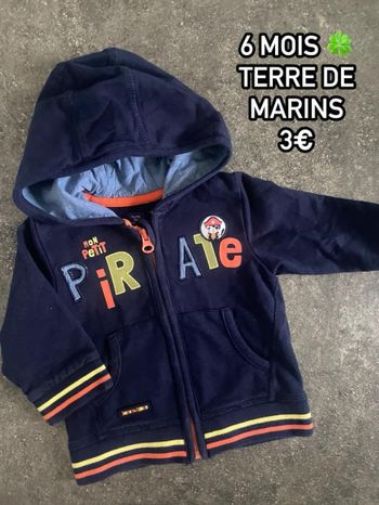 Gilet 🍀 6 mois 🍀 Terre de marins