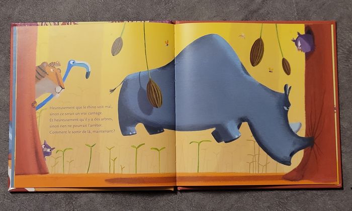 Mamie Poule Raconte - Tome 19 - Le Rhinocéros Qui Louchait Féroce Christine Beigel, Hervé Le Goff (I - photo numéro 3