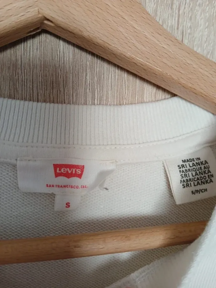 Sweat levis bLanc S - photo numéro 2