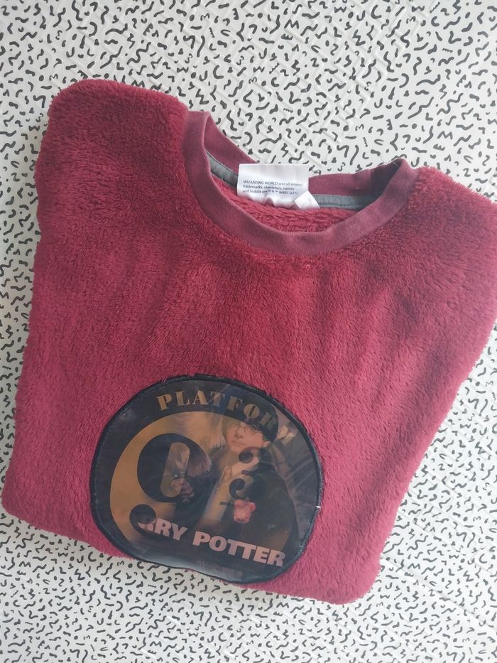 Haut de pyjama Harry Potter rouge – Taille 10 ans (140 cm) - photo numéro 6
