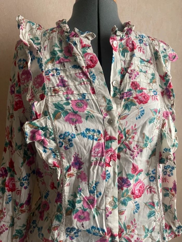 Chemisier en coton imprimé coton - photo numéro 2