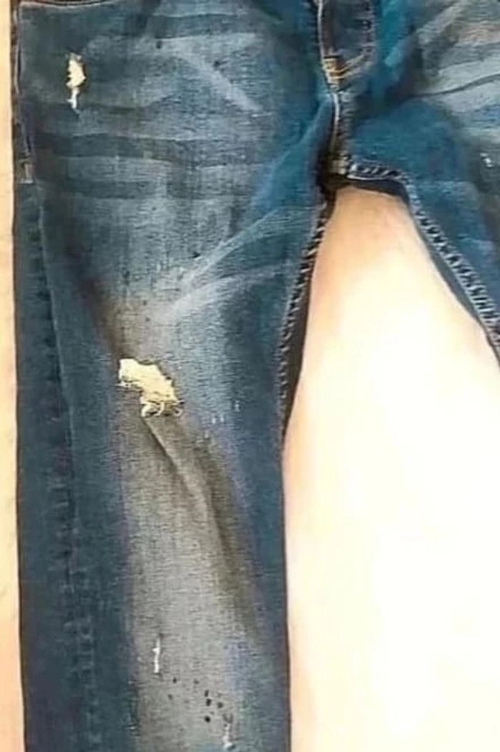 Jean skinny homme avec trous Dsquared2 taille 44 IT coloris bleu - photo numéro 4
