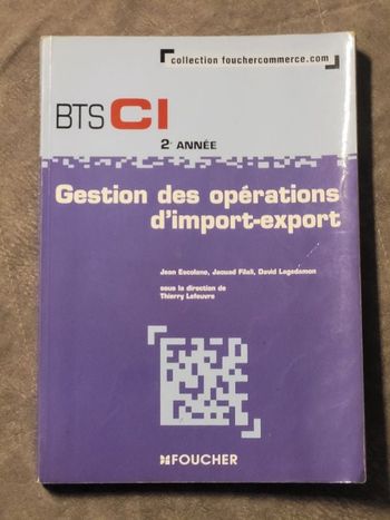 Gestion des opérations d'import-export BTS CI 2e année Par Jean Escolano
