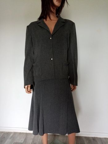 Ensemble tailleur gris chiné taille 50
