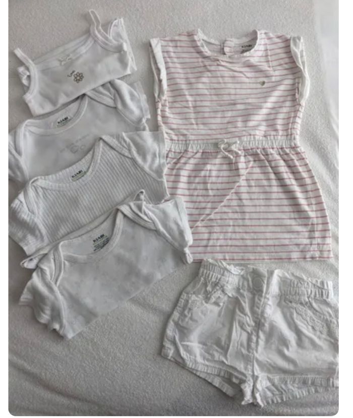 Lot de vêtements fille coton bio 12 mois