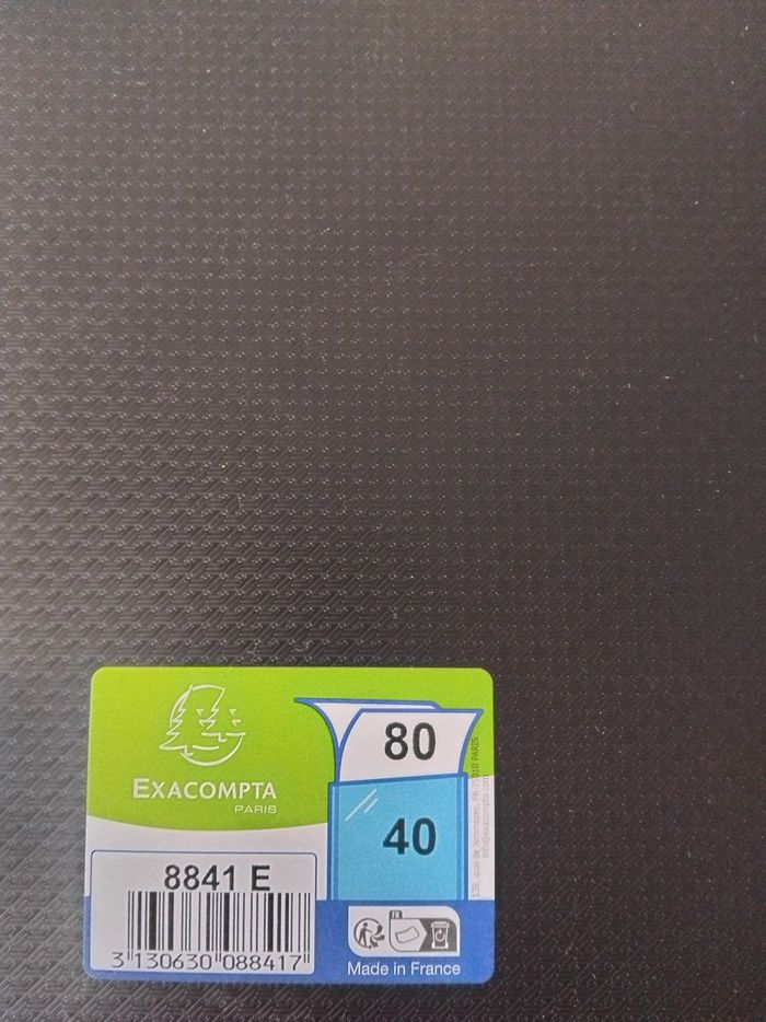 Porte vues 80 noir exacompta - photo numéro 2