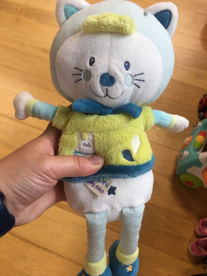 Doudou chat sauthon