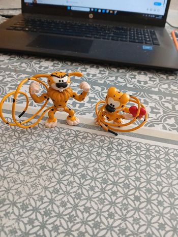 Lot de deux figurines Marsupilami Plastoy 2000 et 2002