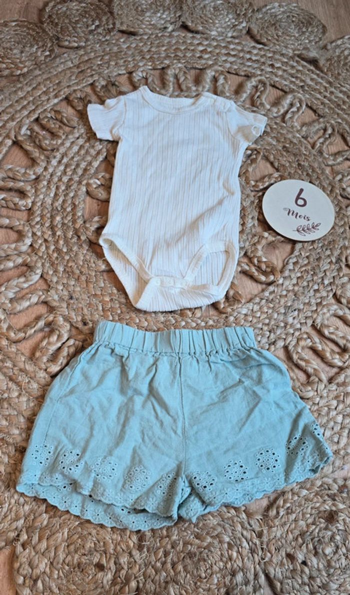 Ensemble short vert pâle - photo numéro 4