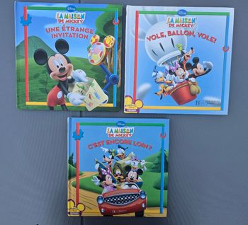 Lot de 3 livres : La maison de Mickey