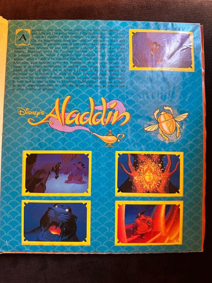 album Panini complet Walt Disney Aladdin Jasmine princesse autocollants ancien stickers - photo numéro 3