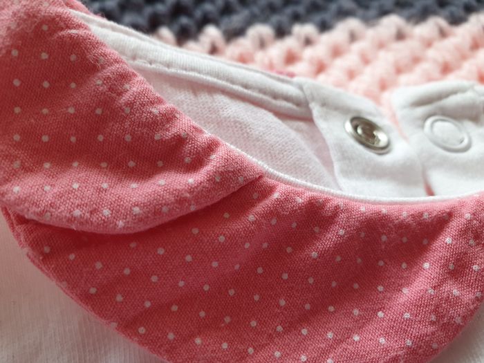 Pyjama combi courte blanc motif pomme rose fluo - T18M - Obaïbi - photo numéro 9