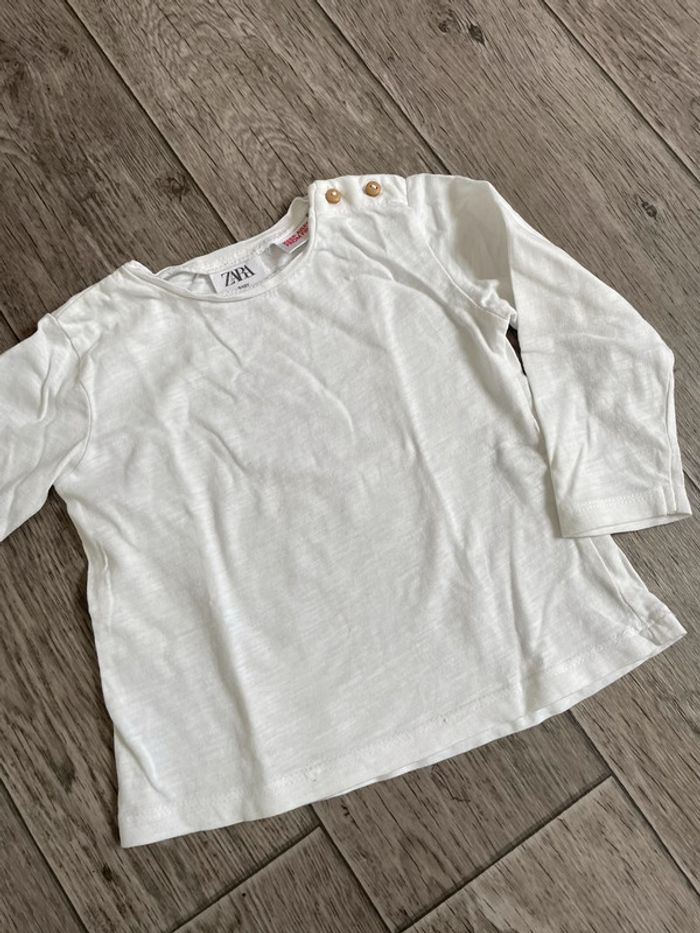 Tshirt manches longues Zara 12 mois