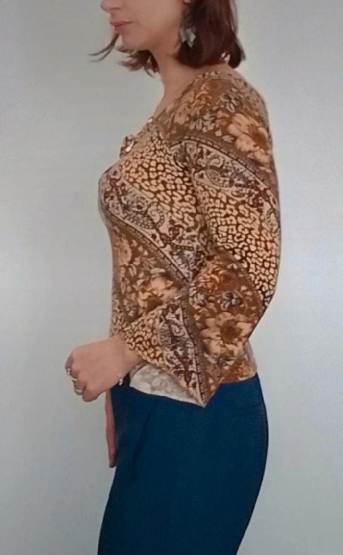 Pull moulant décolleté ouvert vintage taille unique - photo numéro 7