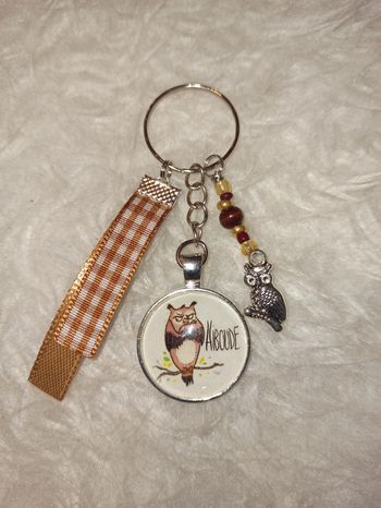 Porte clé humour " Hi boude"