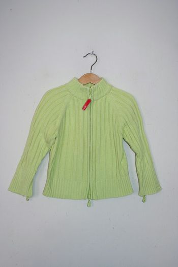 Gilet vert clair Vynil Fraise 5 ans