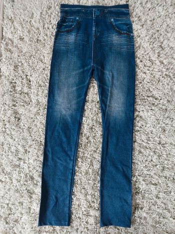 Legging souple effet/motif Jeans 12 ans