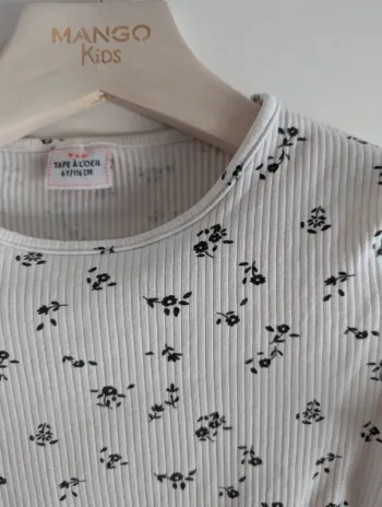 Tee shirt maille côtelé