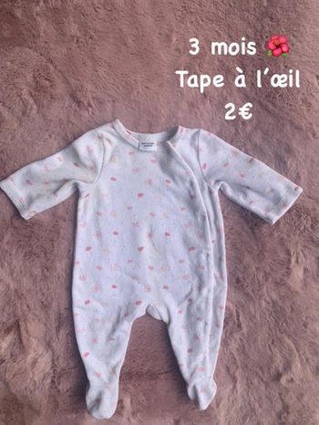 Pyjama 🌺 3 mois 🌺 Tape à l’œil