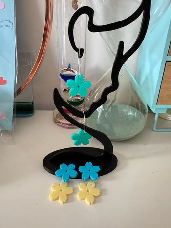 Boucle d’oreille avec fleurs interchangeables collection Tahiti