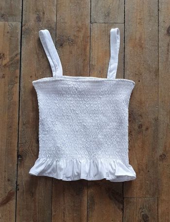 Débardeur blanc H&M XS