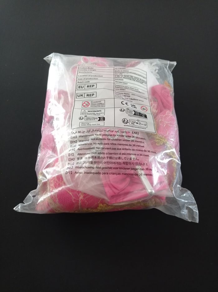 Déguisement robe princesse la belle au bois dormant 5-6ans - photo numéro 7