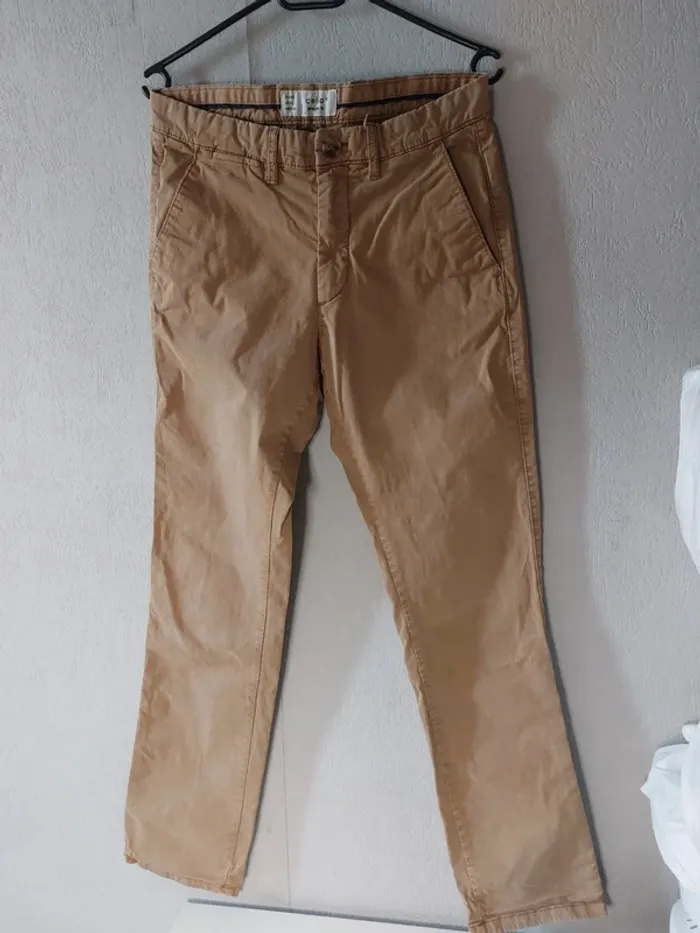Pantalon style shino beige straight it "Celio"