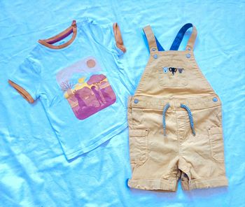 Ensemble salopette short 24 mois