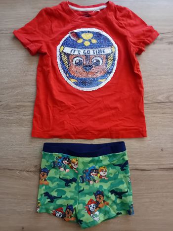 Lot 2 vêtements Pat'Patrouille 6 ans